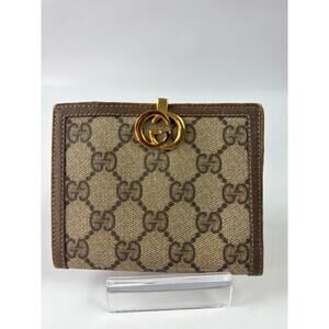 Gucci GG Supreme Canvas Wallet with Interlocking G Logo Vintage